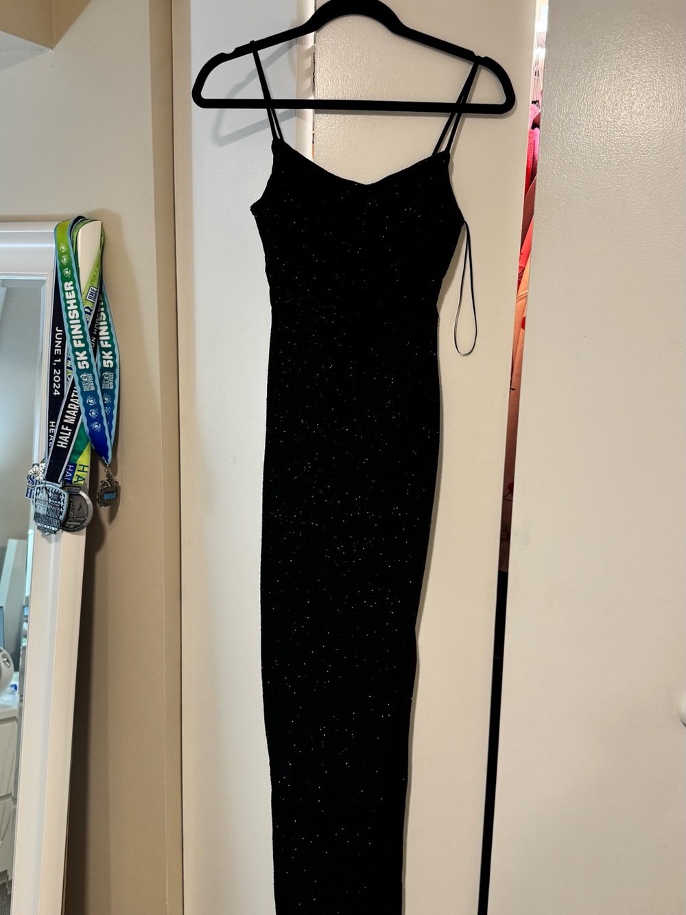 Windsor long black formal dress